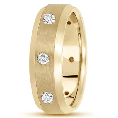 Traditional Round Diamond 7mm Wedding Ring - view 4 of 4
