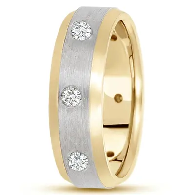 Traditional Round Diamond 7mm Wedding Ring