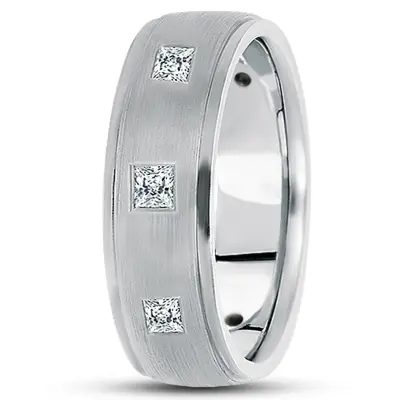 Step Edge Diamond 7mm Wedding Band - view 2 of 4