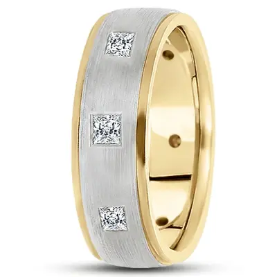 Step Edge Diamond 7mm Wedding Band - view 4 of 4