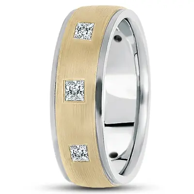 Step Edge Diamond 7mm Wedding Band - view 1 of 4