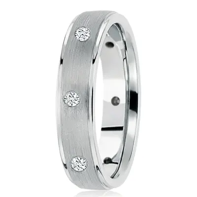 Classic Diamond 5mm Wedding Ring - view 1 of 2
