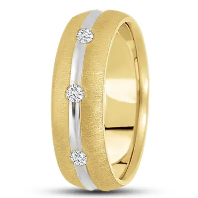Concave Center Diamond Wedding Band - view 4 of 4
