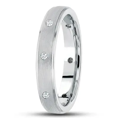 Diamond Classic Round Cut Wedding Band