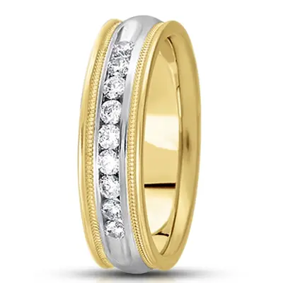 Channel Set Diamond Wedding Band - view 6 of 6
