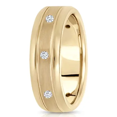 Exquisite Diamond 8mm Wedding Ring alternate view