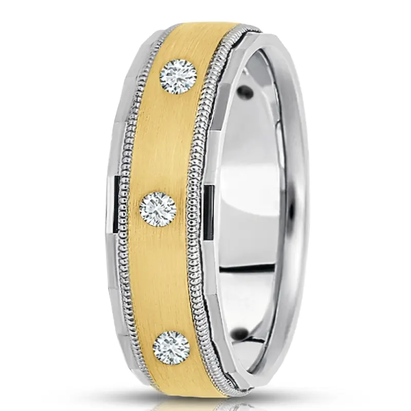 platinum 7mm. satin diamond-classic-round-cut-wedding-band - alternate view 4
