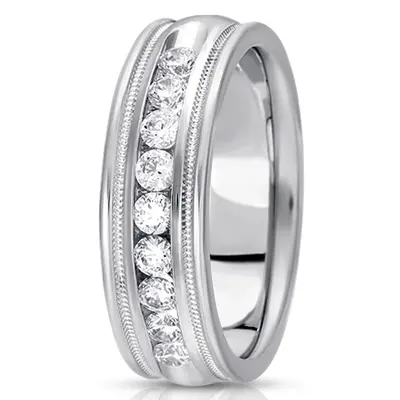 Channel Set Diamond Wedding Ring (0.72 ct. tw.) alternate view