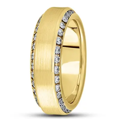 Beveled Diamond Wedding Ring - view 1 of 4