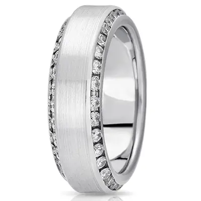 Beveled Diamond Wedding Ring - view 2 of 4