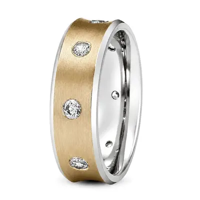 Concave Diamond Wedding Band - view 4 of 4