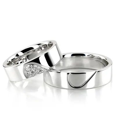 10K heart-pieces-wedding-ring-set - alternate view 2 thumbnail