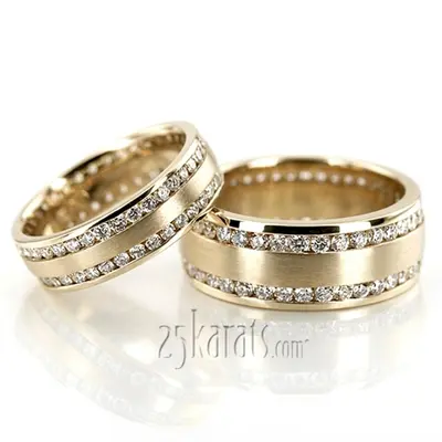 Diamond Classic Round Cut Wedding Band 2 alternate view