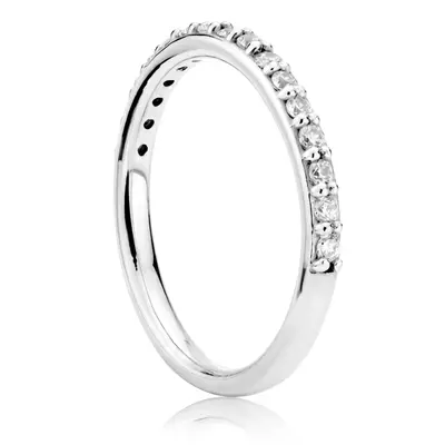 14K yellow gold Shared Prong Wedding Anniversary Band GH-SI1 Diamonds (1/3 ct. tw.) - alternate view 3 thumbnail