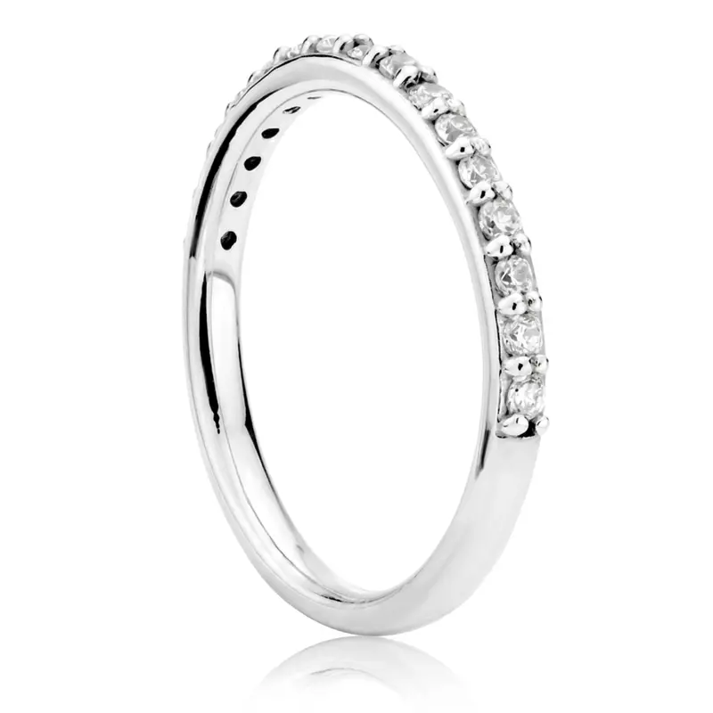 14K yellow gold Shared Prong Wedding Anniversary Band GH-SI1 Diamonds (1/3 ct. tw.) - alternate view 3