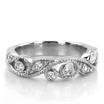 Vintage Style Diamond Anniversary Ring (1/8 ct. tw.)