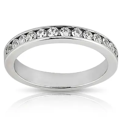 Round Diamond Channel Set Stackable Band (5/8 ct. tw.)