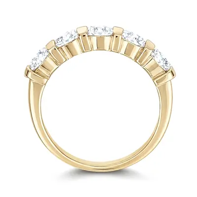 Bar Set Round Cut Diamond Anniversary Ring (1 1/4 ct. tw.) - view 4 of 4