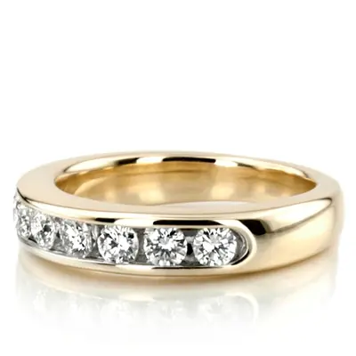 Seven Stone Channel Set Diamond Anniversary Ring (1/2 ct. tw.) - view 4 of 6