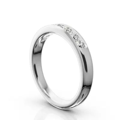 Seven Stone Channel Set Diamond Anniversary Ring (1/2 ct. tw.) - view 3 of 6