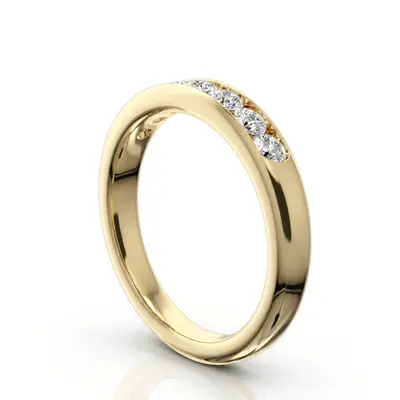 Seven Stone Channel Set Diamond Anniversary Ring (1/2 ct. tw.) - view 2 of 6