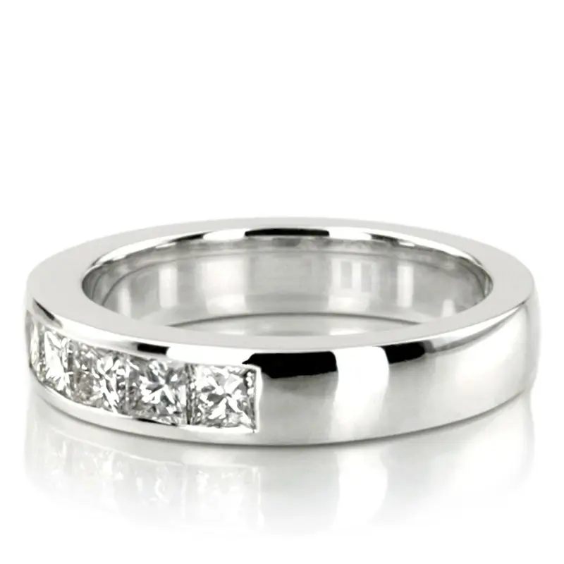 14K white gold Timeless 5 Stone Princess Diamond Ring (3/4 ct. tw.) - alternate view 3