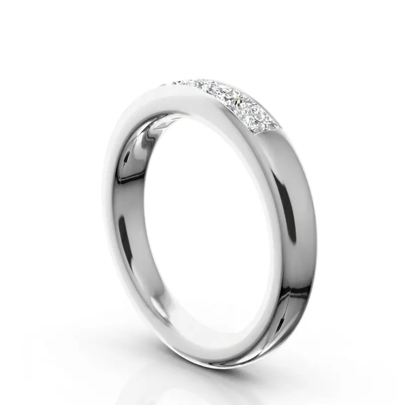 14K white gold Timeless 5 Stone Princess Diamond Ring (3/4 ct. tw.) - alternate view 5