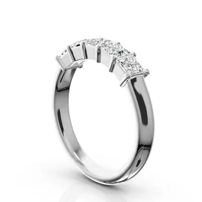 Shared Prong Princess Cut Women's Wedding Band (1 ct. tw.) - view 4 of 4