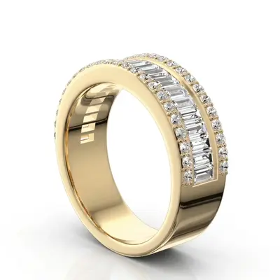 Baguette and Brilliant Round Diamond Anniversary Band (1 3/4 ct. tw.) - view 7 of 7