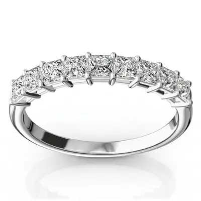 9 Stone Princess Cut Basket Setting Woman Ring (3/4 ct. tw.) - view 1 of 6