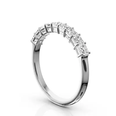 9 Stone Princess Cut Basket Setting Woman Ring (3/4 ct. tw.) - view 5 of 6