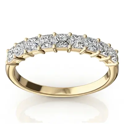 9 Stone Princess Cut Basket Setting Woman Ring (3/4 ct. tw.) - view 2 of 6