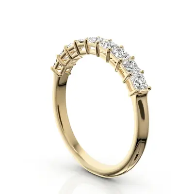 9 Stone Princess Cut Basket Setting Woman Ring (3/4 ct. tw.) - view 6 of 6
