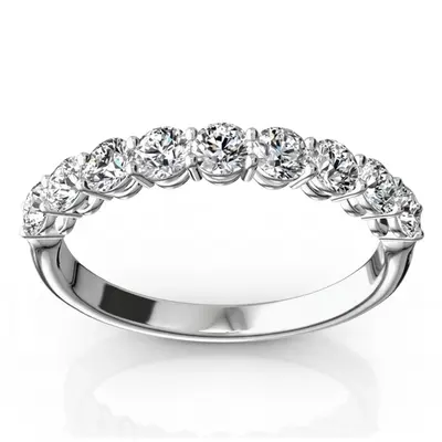 Round Basket Set 9 Stone Diamond Anniversary Ring (3/4 ct. tw.) - view 1 of 6