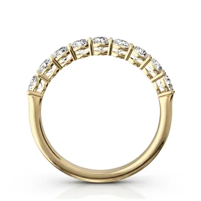 Round Basket Set 9 Stone Diamond Anniversary Ring (3/4 ct. tw.) - view 3 of 6
