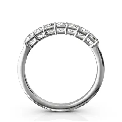 Seven Stone Princess Cut Basket Setting Woman Ring (3/4 ct. tw.) - view 6 of 6