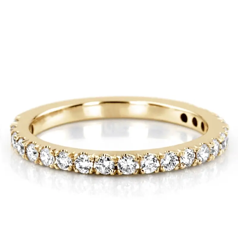 14K white gold Micro Pave Set Woman Diamond Ring (3/8 ct. tw.) - alternate view 3