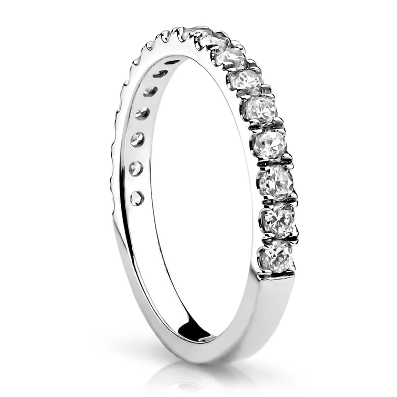 14K white gold Micro Pave Set Woman Diamond Ring (3/8 ct. tw.) - alternate view 4
