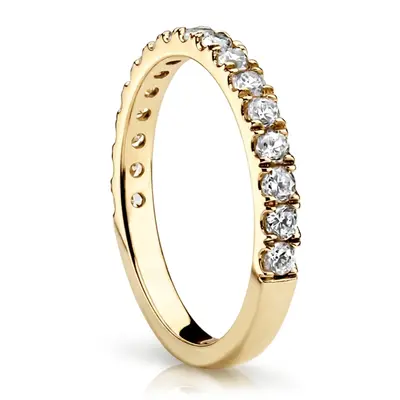 14K white gold Micro Pave Set Woman Diamond Ring (3/8 ct. tw.) - alternate view 5 thumbnail