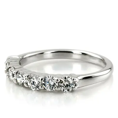Classic 7 Stone Basket Setting Woman Diamond Ring  (3/4 ct. tw.) - view 4 of 8