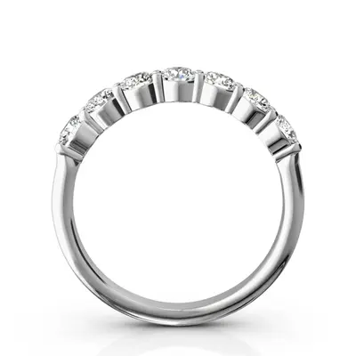 Classic 7 Stone Basket Setting Woman Diamond Ring  (3/4 ct. tw.) - view 7 of 8
