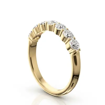 Classic 7 Stone Basket Setting Woman Diamond Ring  (3/4 ct. tw.) - view 8 of 8