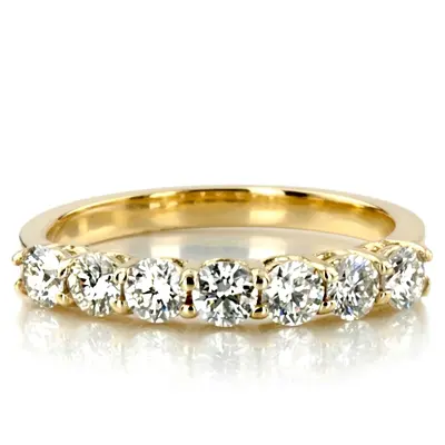 Classic 7 Round Brilliant Diamond Woman Anniversary Band (3/4 ct. tw.) - view 9 of 9