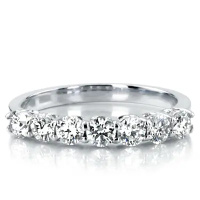Classic 7 Round Brilliant Diamond Woman Anniversary Band (3/4 ct. tw.) - view 6 of 9