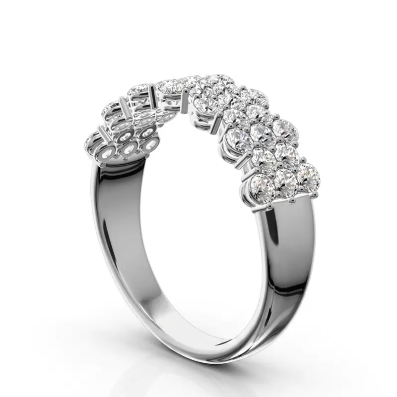 14K white gold Fancy Diamond Wedding and Anniversary Ring (1 1/6 ct. tw.) - alternate view 6