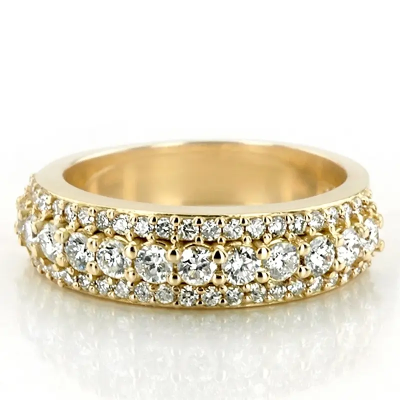 14K white gold Beautiful Brilliant Woman Anniversary Band (1 ct. tw.) - main view