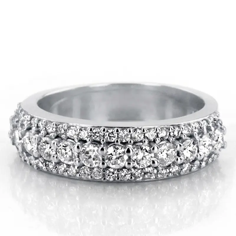 14K white gold Beautiful Brilliant Woman Anniversary Band (1 ct. tw.) - alternate view 2