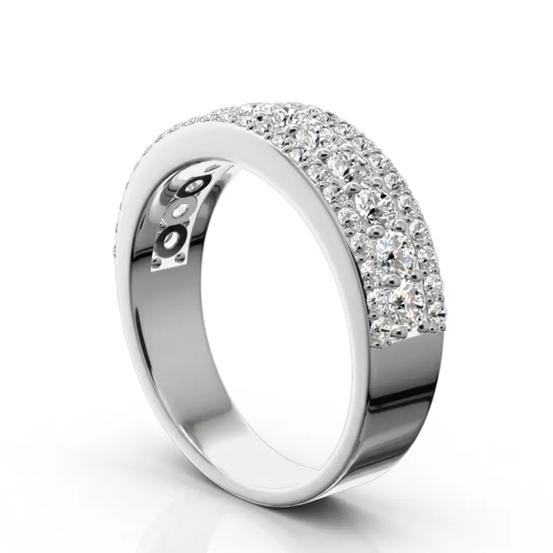 14K white gold Beautiful Brilliant Woman Anniversary Band (1 ct. tw.) - alternate view 6