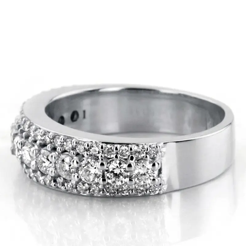 14K white gold Beautiful Brilliant Woman Anniversary Band (1 ct. tw.) - alternate view 4