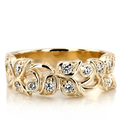 Elegant Leaf Design Diamond Fancy Ring (0.33 ct. tw.) alternate view